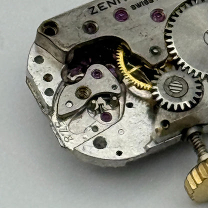 Zenith 57.8 Ladies Incomplete Watch Movement Vintage Swiss Parts Repair 11.7mm