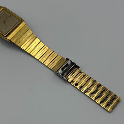 Seiko Ladies Quartz Watch Date Dial Gold Tone Bracelet Japan 25mm PARTS REPAIR