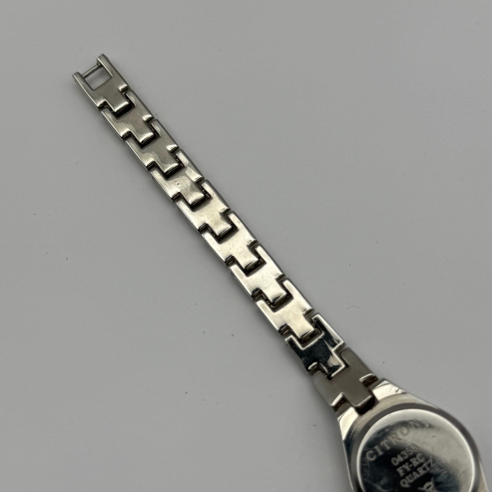 Citron BLC202 Ladies Quartz Watch Black Dial Silver Tone Bracelet Working 21mm