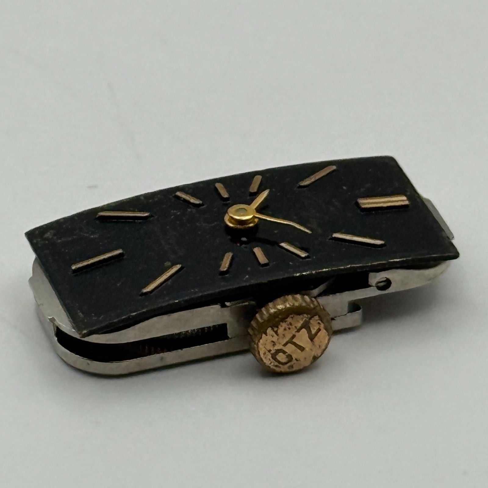 Citizen 9407 Parashock Baguette Watch Movement Manual Wind Vintage Parts 10.2mm