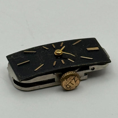 Citizen 9407 Parashock Baguette Watch Movement Manual Wind Vintage Parts 10.2mm