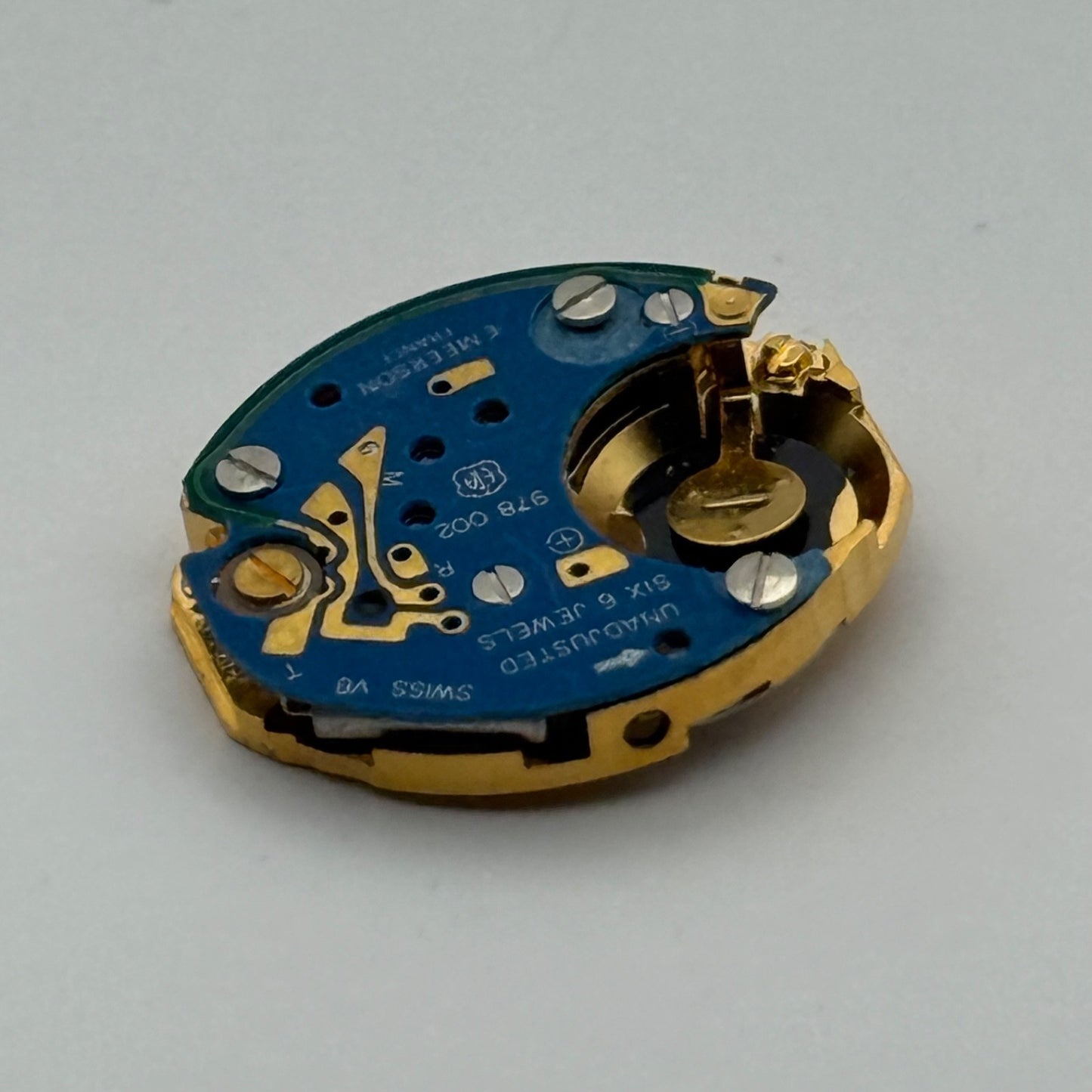 ETA 978.002 Quartz Watch Movement Incomplete Swiss Ladies Vintage Parts Repair