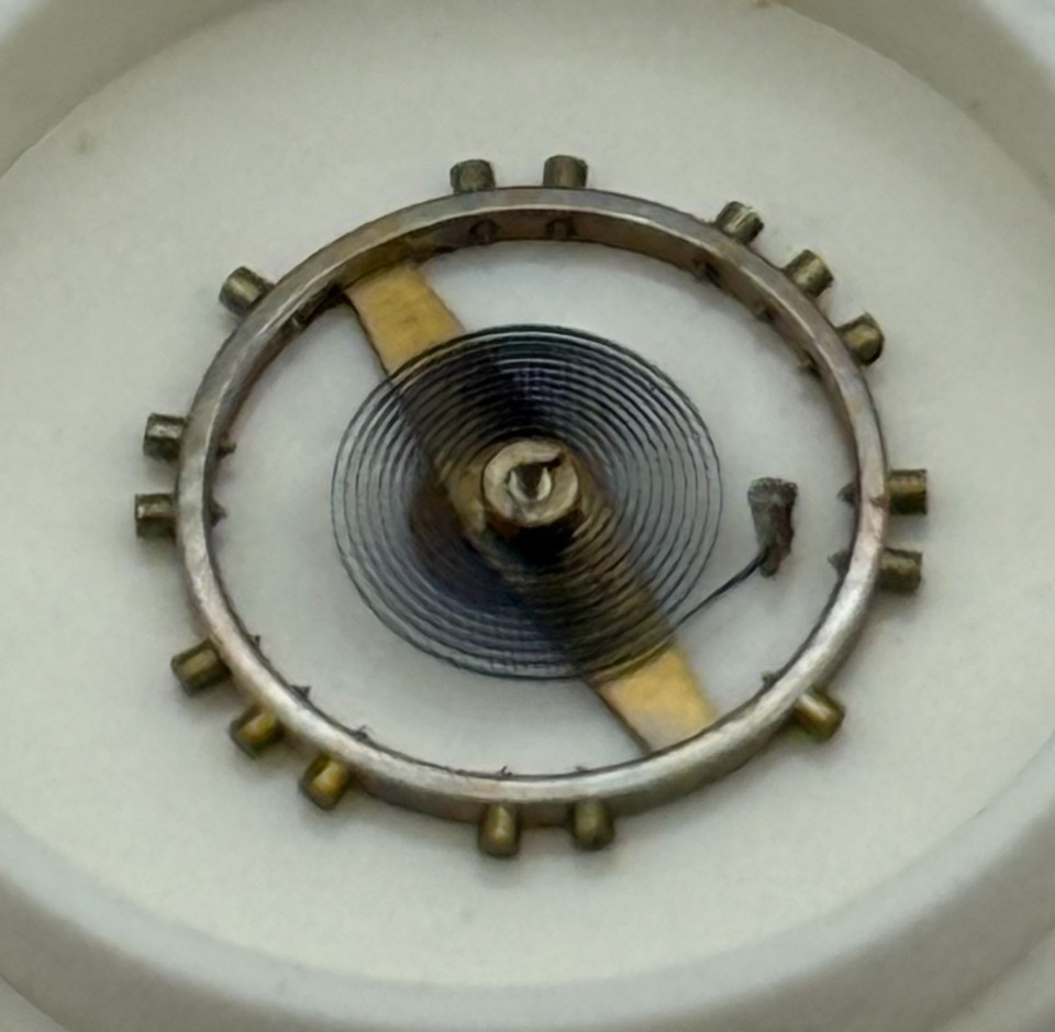 ETA 1080 1256 Balance Wheel Complete And Spring 156 Watch Movement Parts NOS