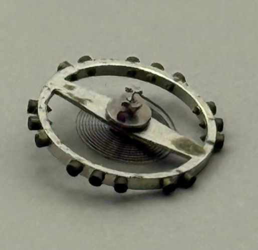 AS 1051 Balance Wheel Complete And Spring 5¼’’’ 34 M Watch Movement Parts NOS