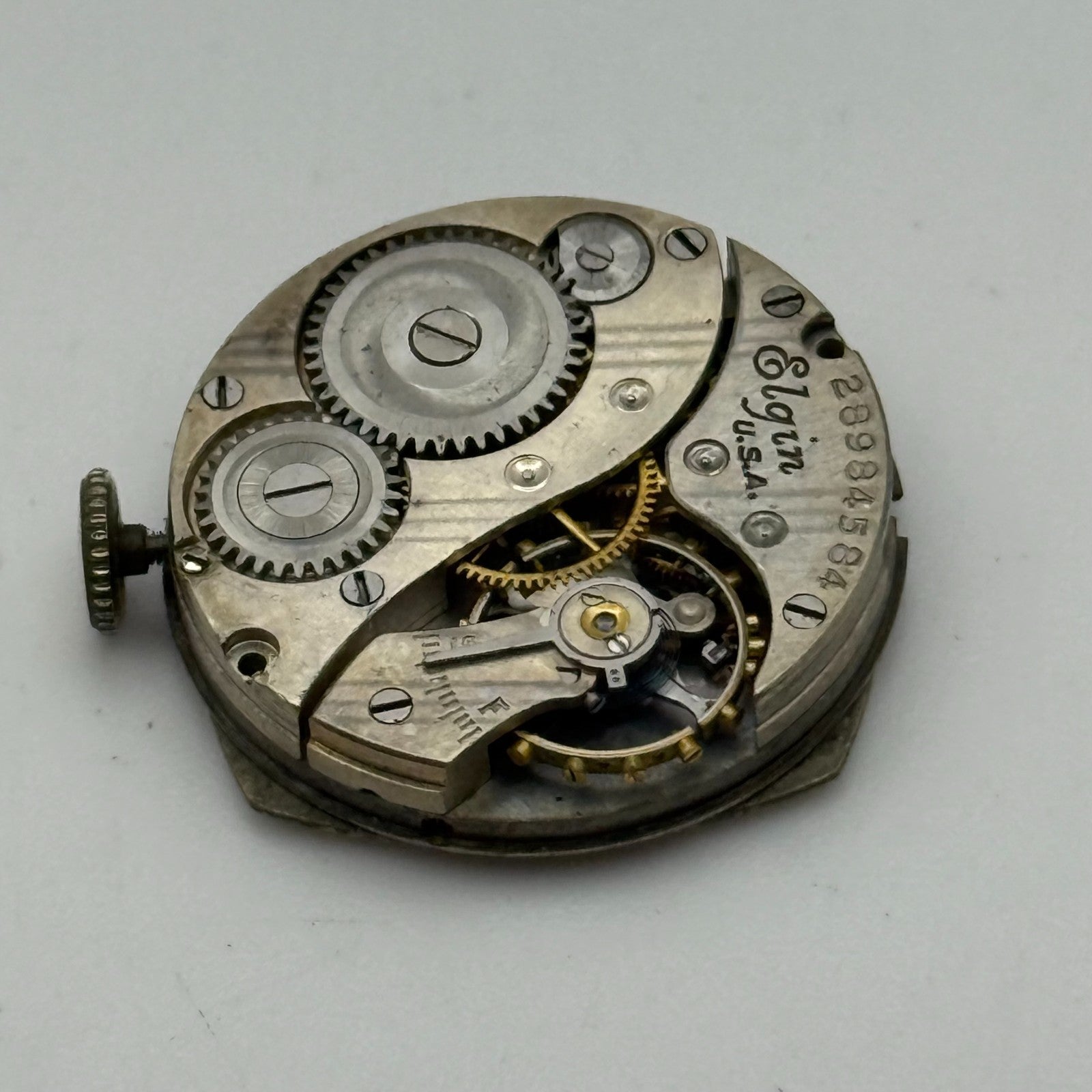 1926 Vintage 10/0s Elgin 447 Model 4 American Watch Movement PARTS REPAIR SPARES