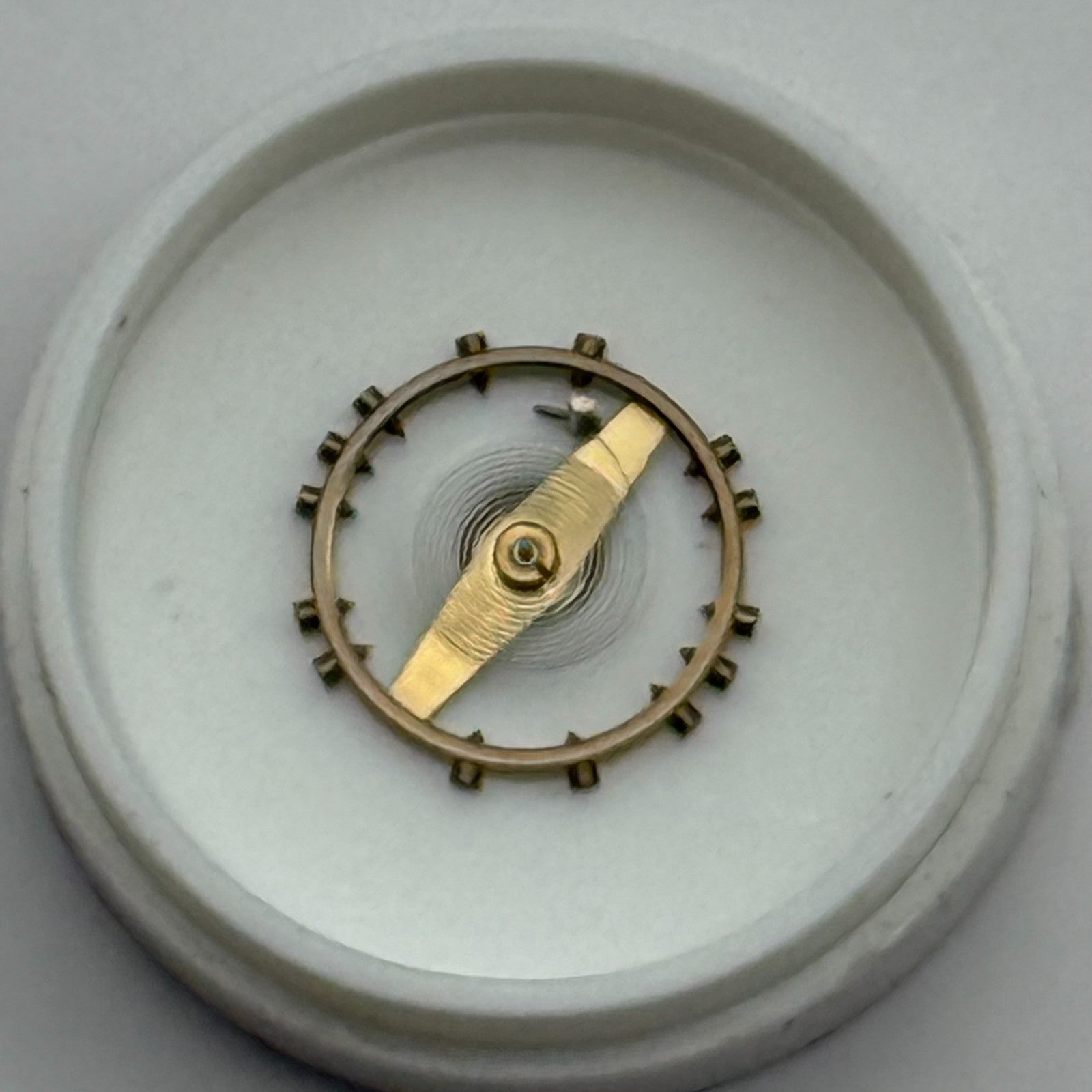 Derby 40 Balance Wheel Complete And Spring  8¾’’’102 M Watch Movement Parts NOS