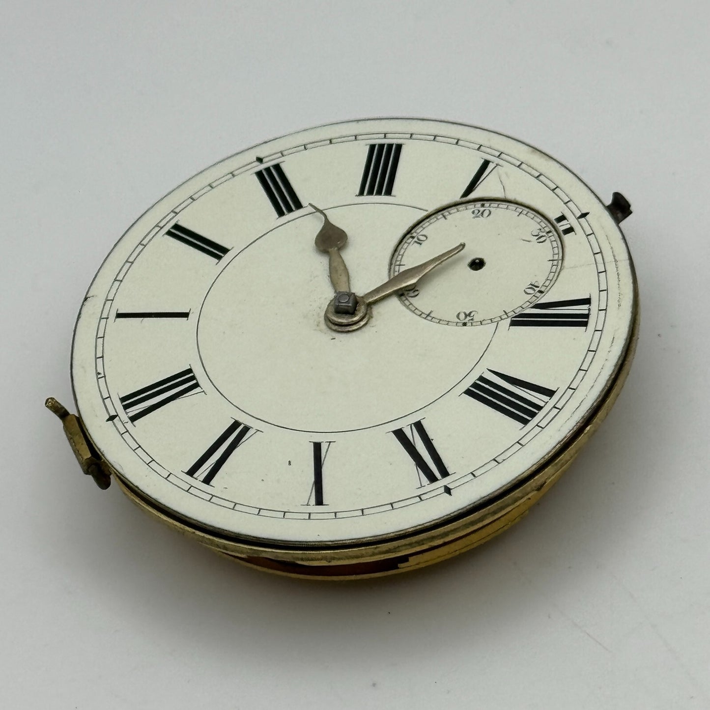 Antique 50mm Good Quality English Pocket Watch Movement Unidentified PARTS SPARE
