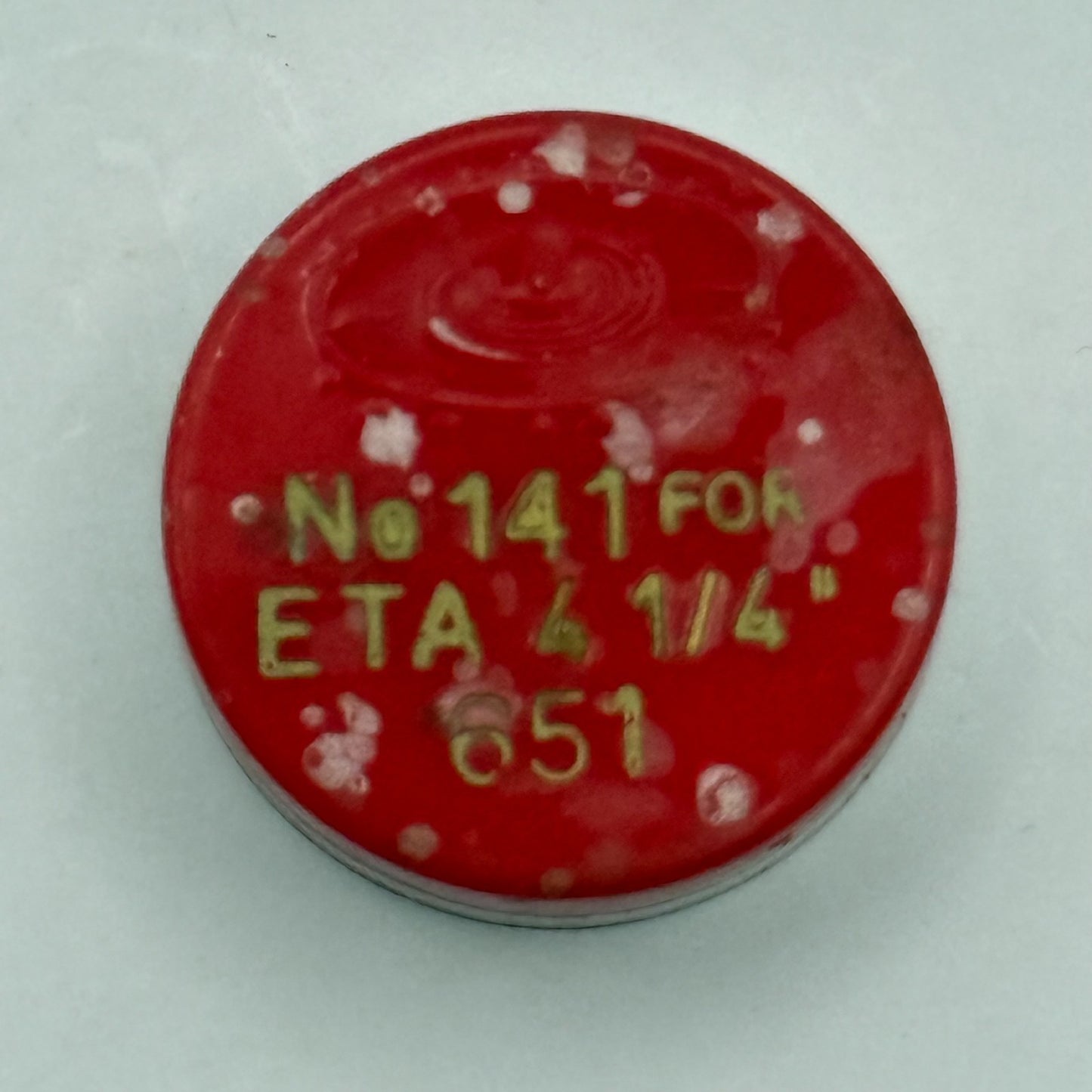 ETA 651 Balance Complete 4 1/4''' Renata 141 Watch Movement Parts DAMAGED