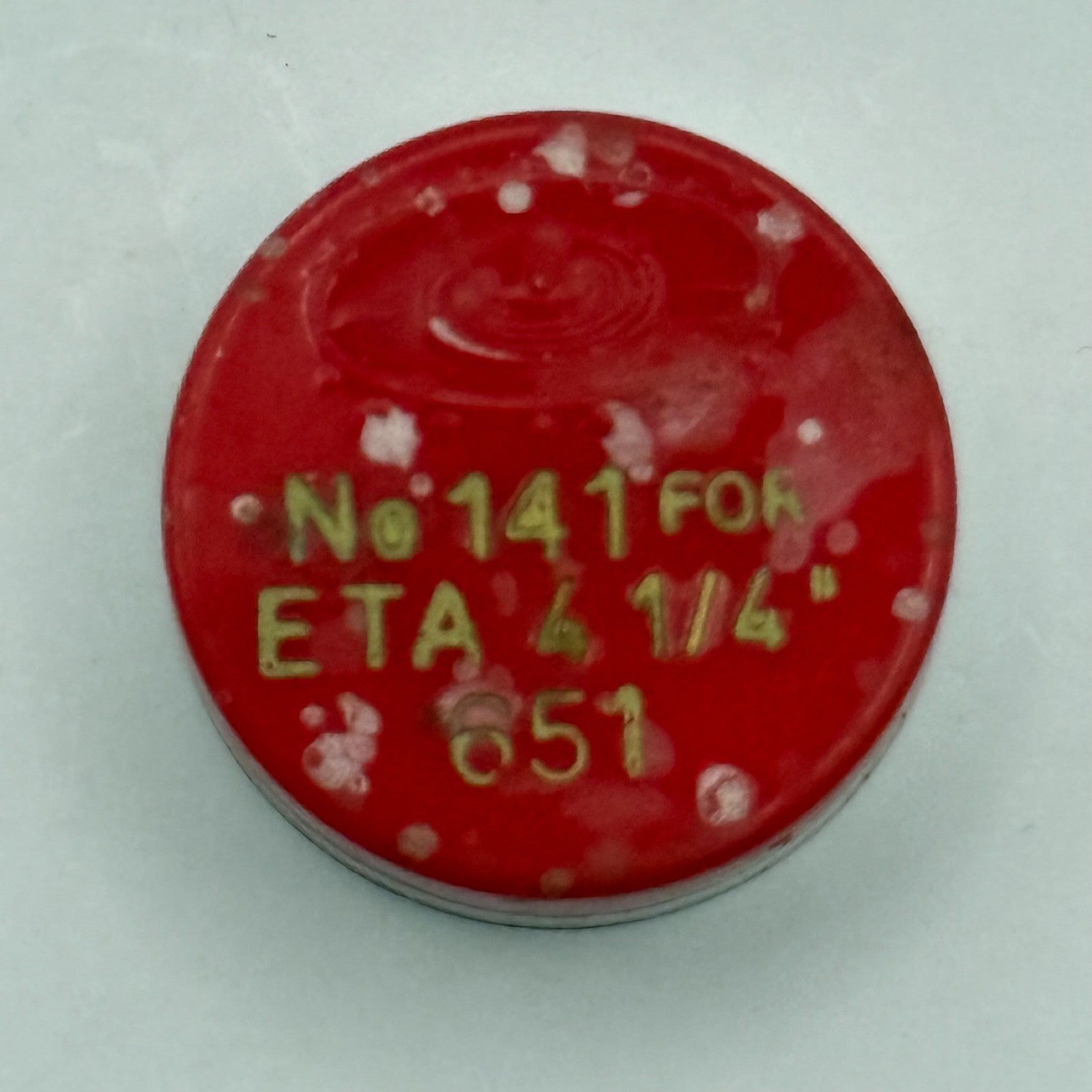 ETA 651 Balance Complete 4 1/4''' Renata 141 Watch Movement Parts DAMAGED