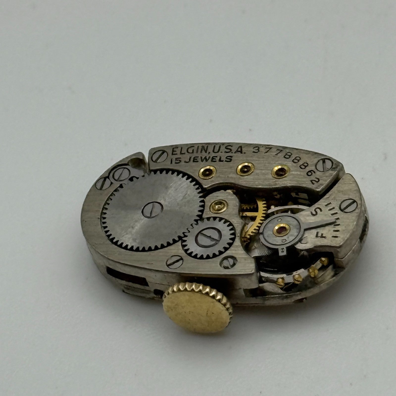 1938 Vintage 21/0s Elgin 541 Model 2 American Watch Movement PARTS REPAIR