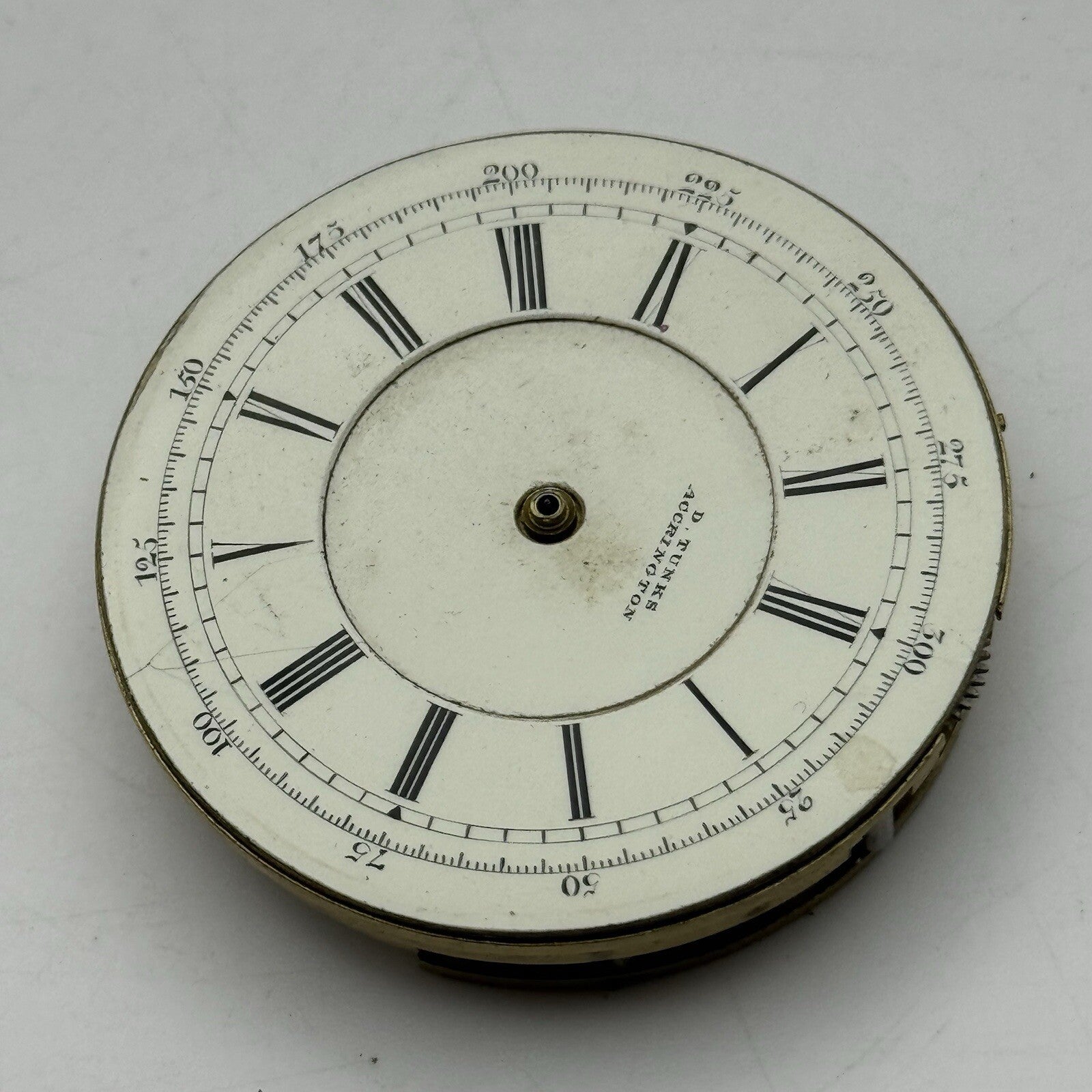47.2mm Manual Wind Antique D Tunks Accrington Pocket Watch Movement FOR PARTS