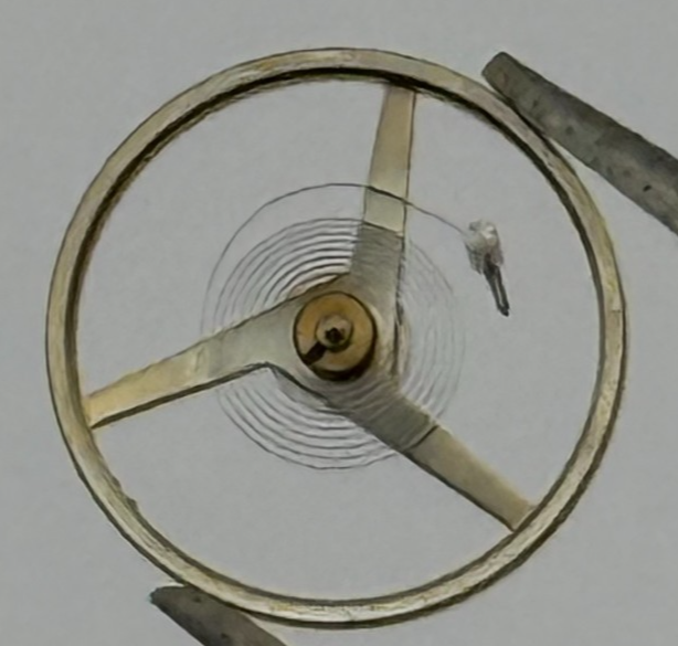 FEF 371 Balance Wheel Complete And Spring 6 3/4-8''' 1572 M Watch Movement Parts