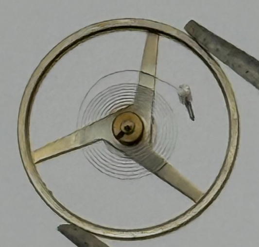 FEF 371 Balance Wheel Complete And Spring 6 3/4-8''' 1572 M Watch Movement Parts