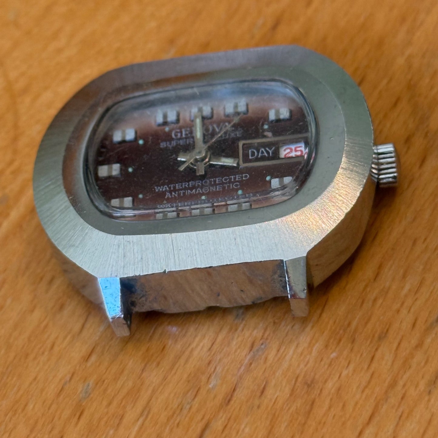 39mm Men's Vintage Genova Super De Luxe Day Let San Hong Manual Watch PARTS