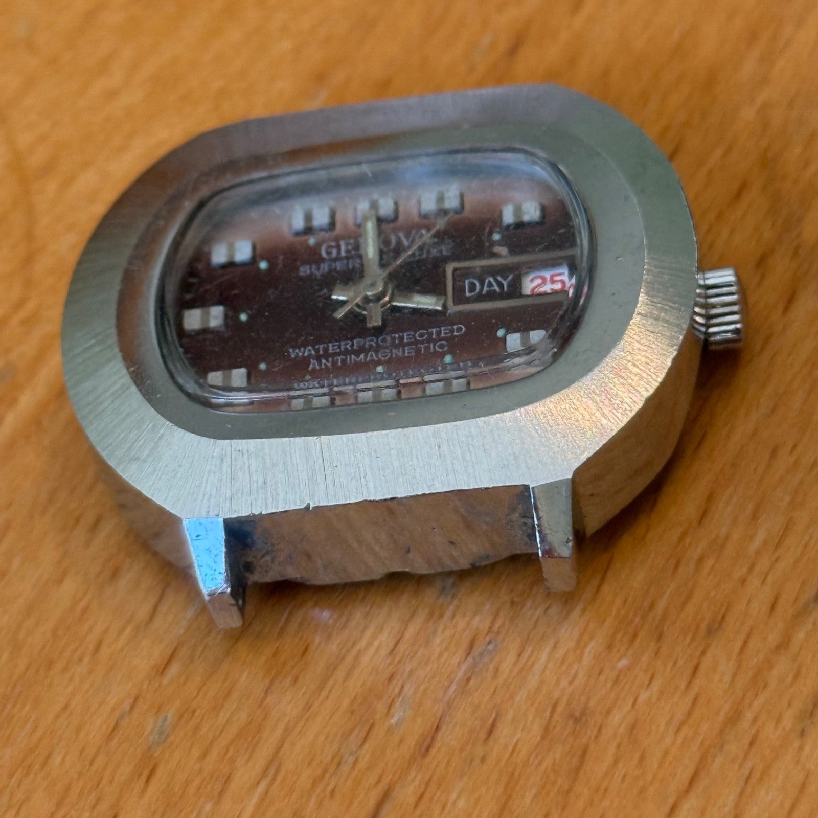 39mm Men's Vintage Genova Super De Luxe Day Let San Hong Manual Watch PARTS