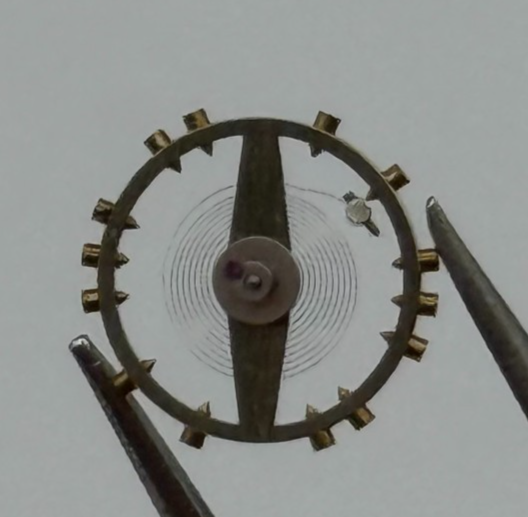 AS 970 Balance Wheel Complete And Spring 8¾''' 27 M Watch Movement Parts NOS