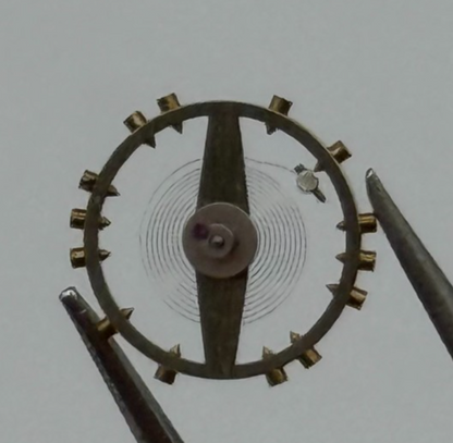 AS 970 Balance Wheel Complete And Spring 8¾''' 27 M Watch Movement Parts NOS