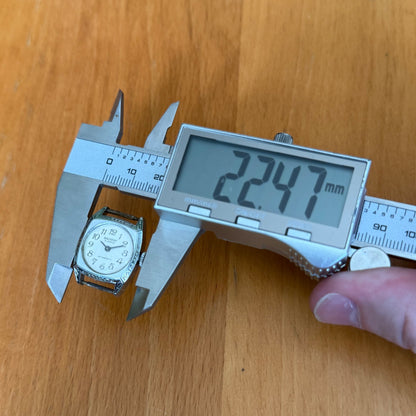 20mm Vintage Salvest 15J Cattin C64 .C Art Deco Case Manual Wind Watch PARTS