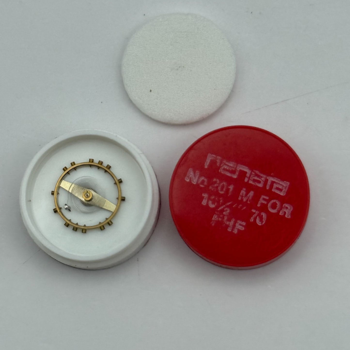 FHF 70 Balance Wheel Complete And Spring 10 1/2''' 201 M Watch Movement Parts