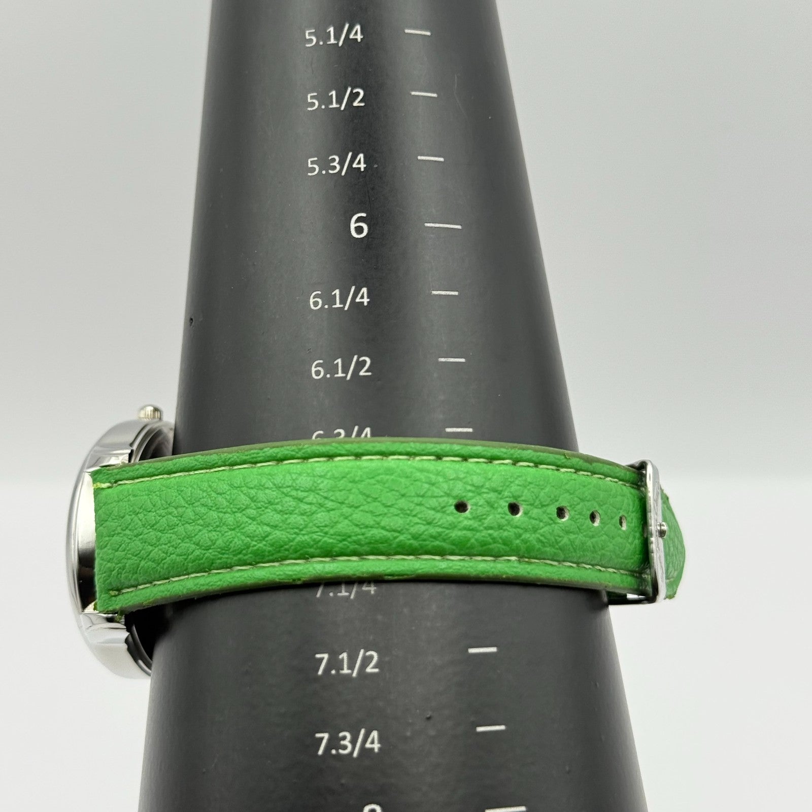 Eve Mon Crios Ladies Quartz Watch Lime Slice Dial Green Strap Japan Working 36mm