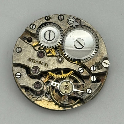 23.7mm 15 Jewels Swiss Trench Watch Movement Manual Wind PARTS SPARES