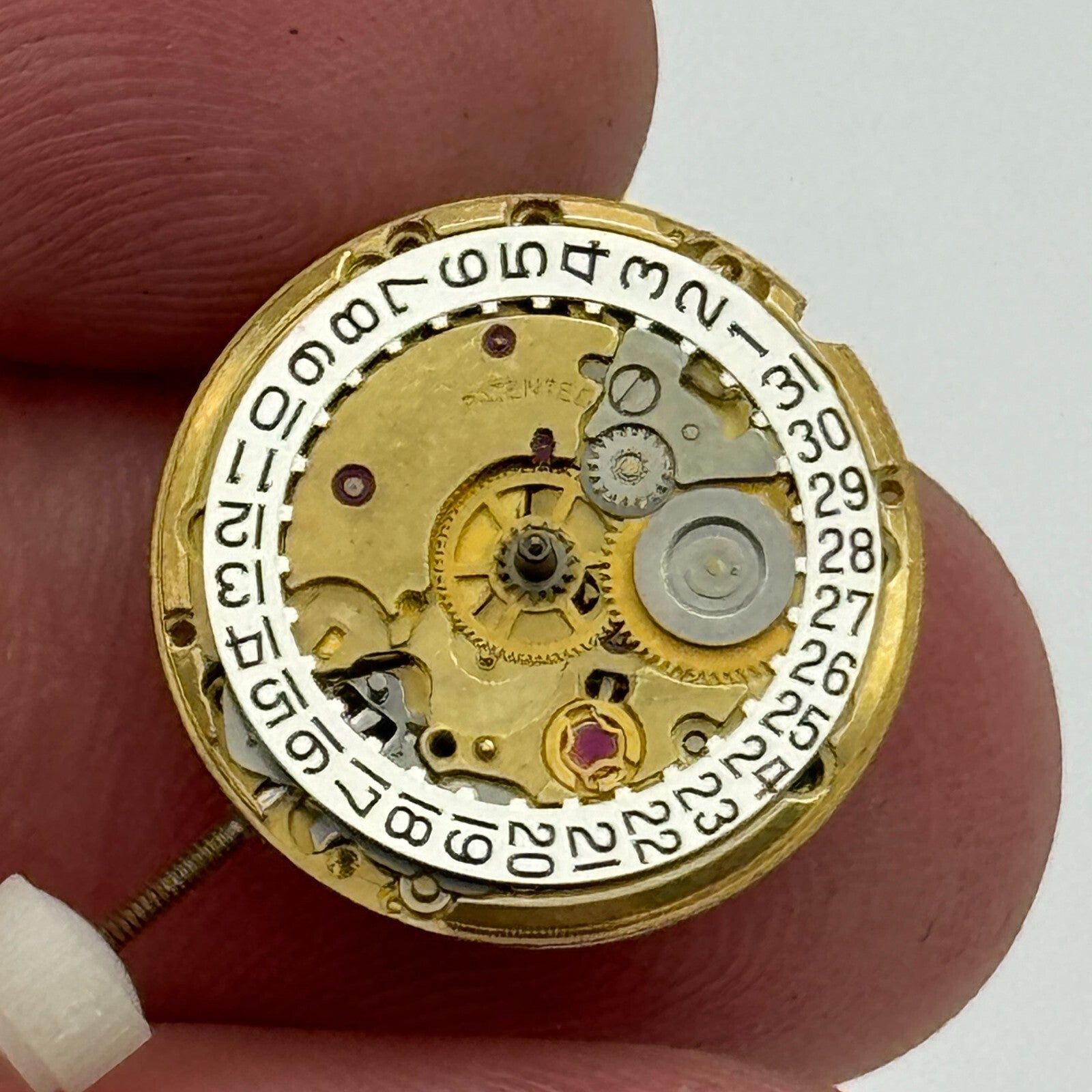 17.4mm Running Bulova 7BLACD Automatic Ladies Watch Movement Swiss Vintage PARTS