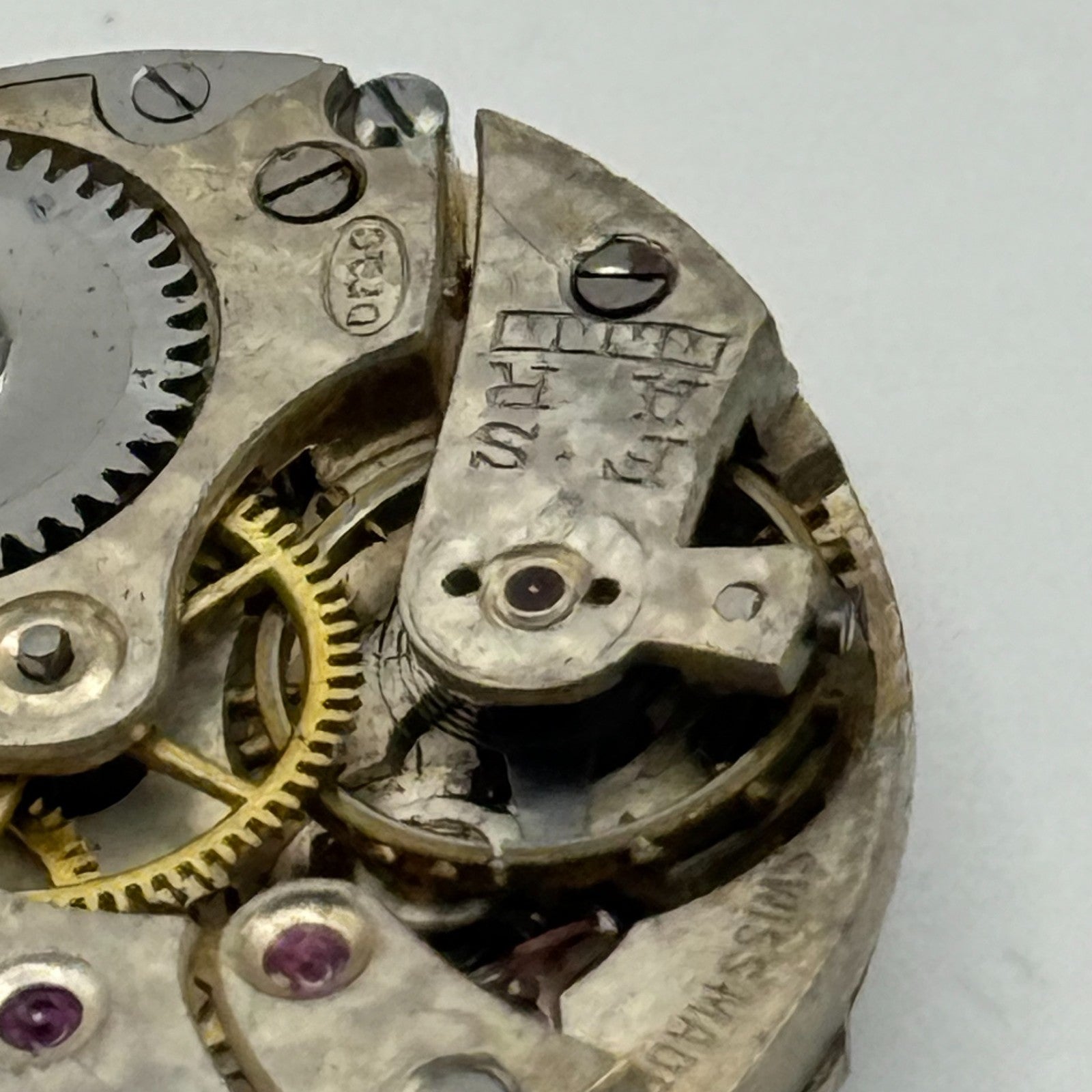 DF&C Dimier Freres & Cie Watch Movement Manual Wind Vintage Parts Repair 23.5mm