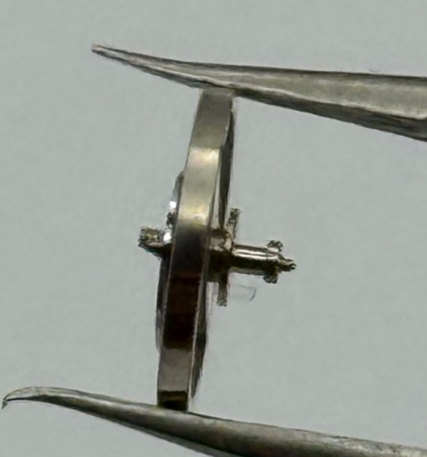 Ebosa 86 87 Balance Wheel Complete And Spring 8¾’’’ 1249 Watch Movement Parts 