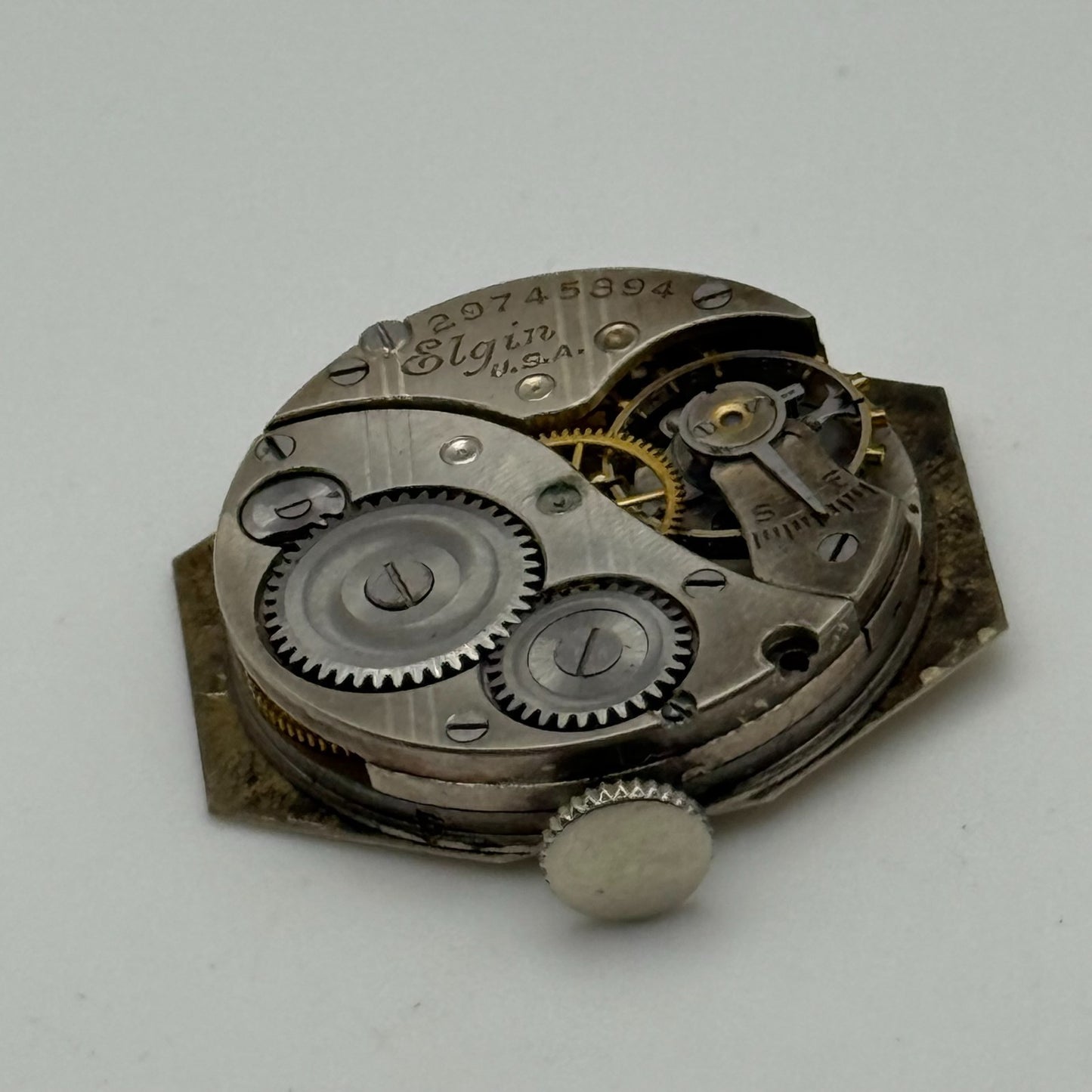 1927 Vintage 10/0s Elgin 447 Model 4 American Watch Movement PARTS REPAIR SPARES