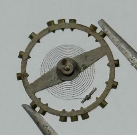 AS 1051 Balance Wheel Complete And Spring  Watch Movement Parts NOS