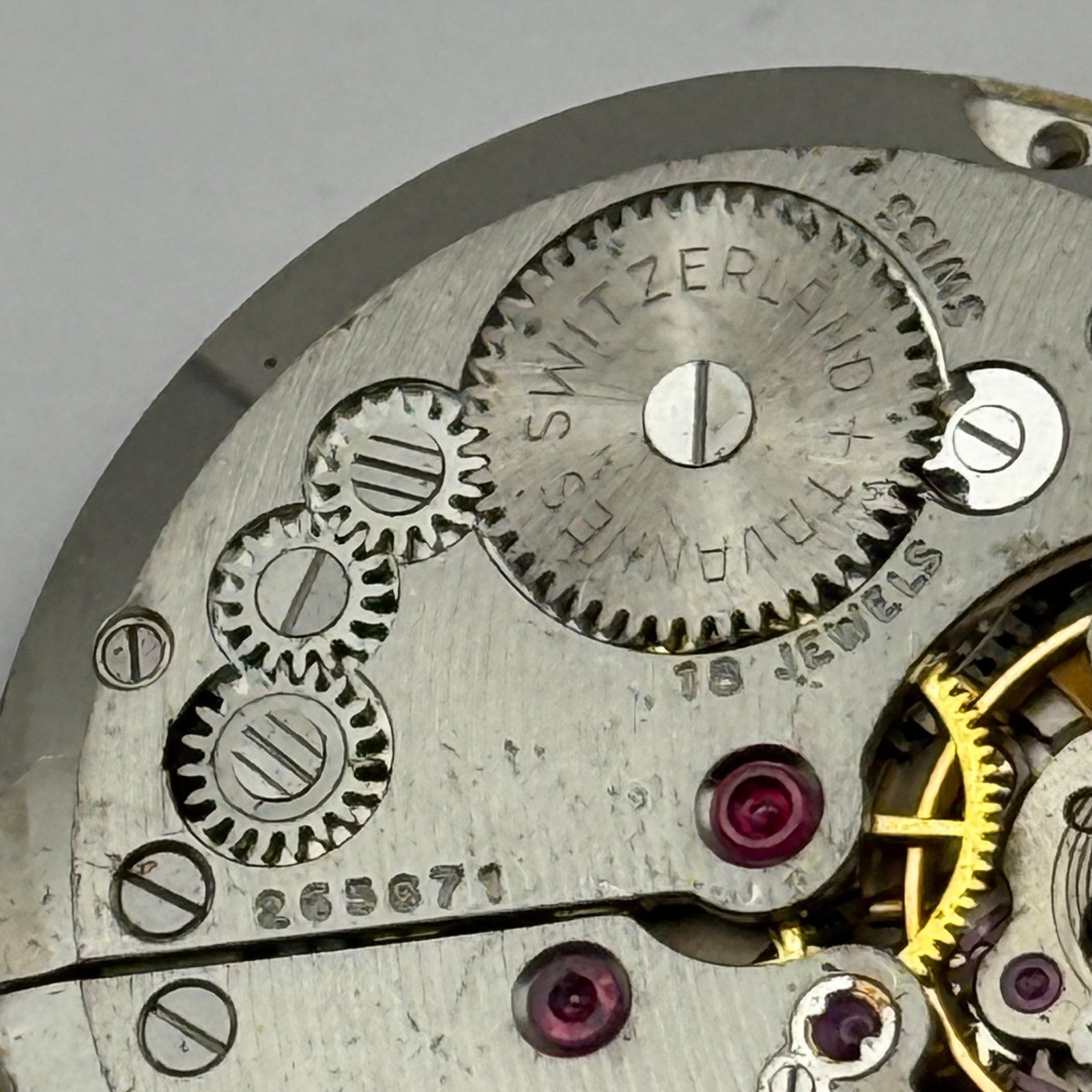 Cyma R.486 Watch Movement J W Benson Manual Wind Vintage Swiss Parts Repair 30mm