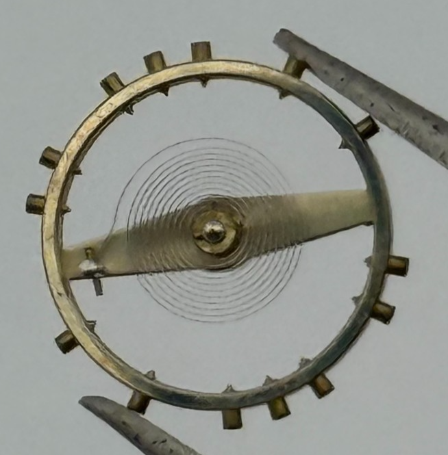 Peseux 320 336 N Balance Wheel Complete And Spring Watch Movement Parts