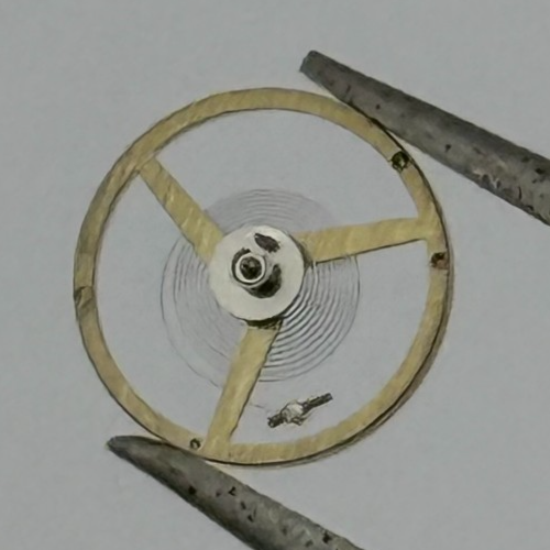 AS 976 1012 Balance Wheel Complete And Spring 5''' 1426 M Watch Movement Parts