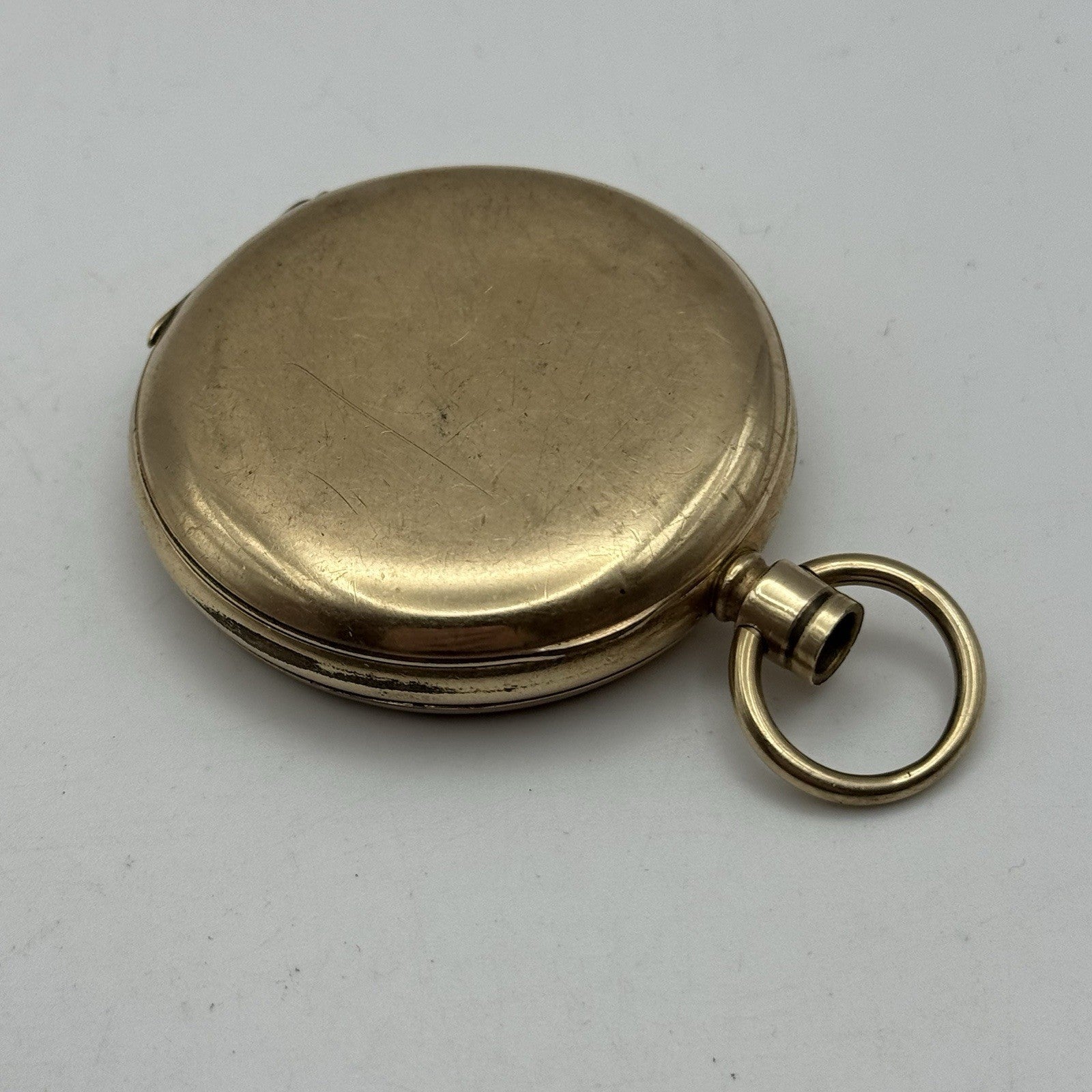 16S Waltham Bond St Model 1888 10ct Gold Plate Open Face Pocket Watch TO RESTORE