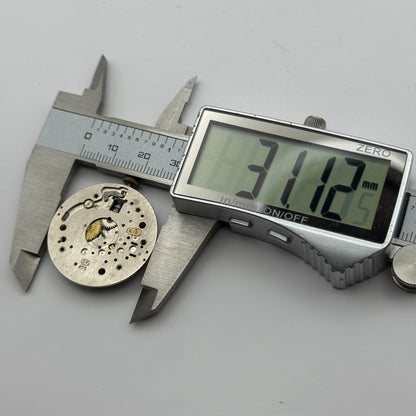 BFG 875 Watch Movement 1 Jewel Manual Wind Swiss Vintage Parts Repair 31.1mm