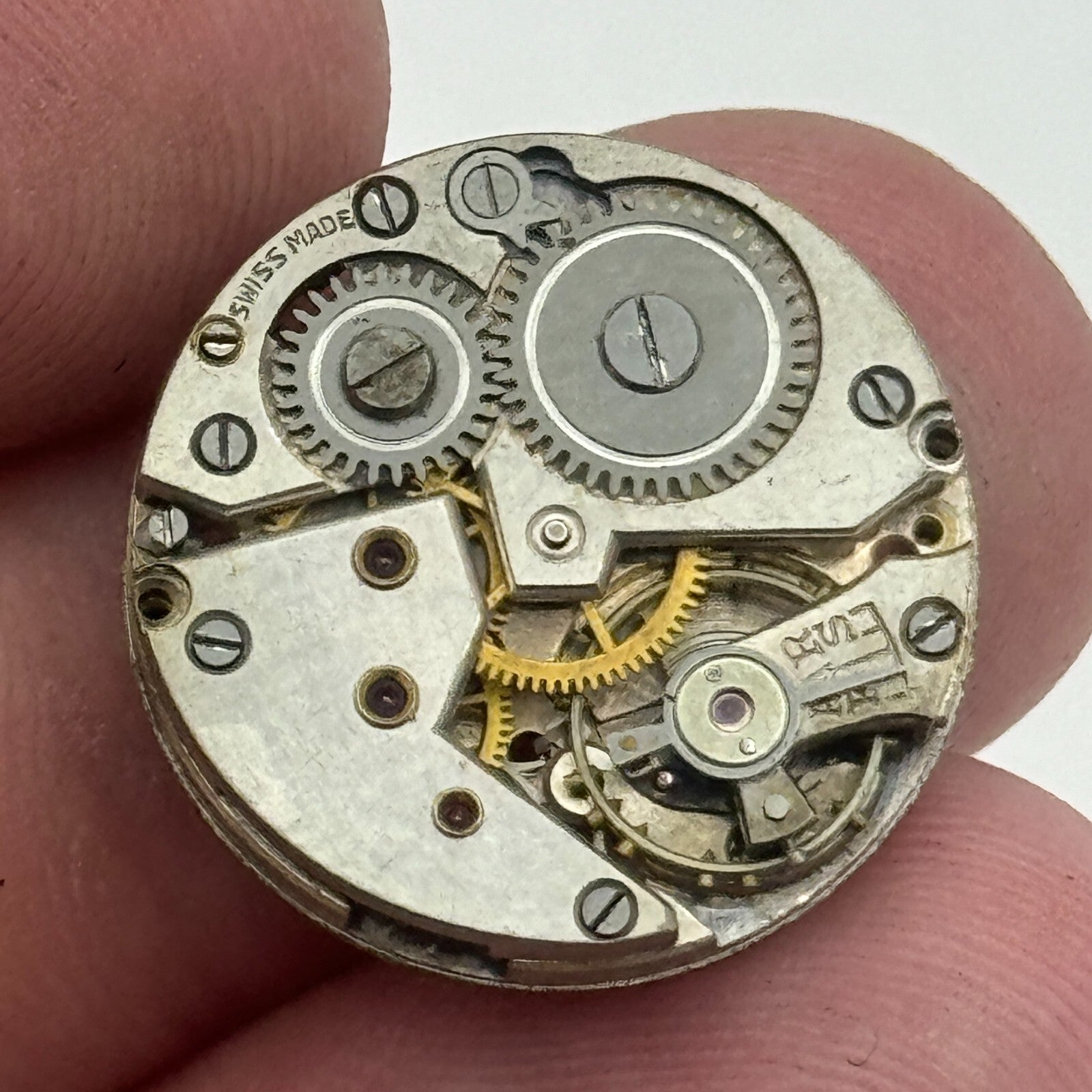 19.7mm FHF 61 Balance Ok Manual Wind Watch Movement Swiss Vintage PARTS SPARES