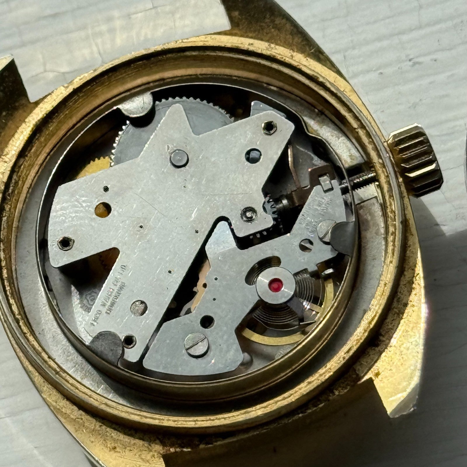 35mm Men's Vintage Santima EB 8501.76 8503.76 Running Manual Wind Watch PARTS