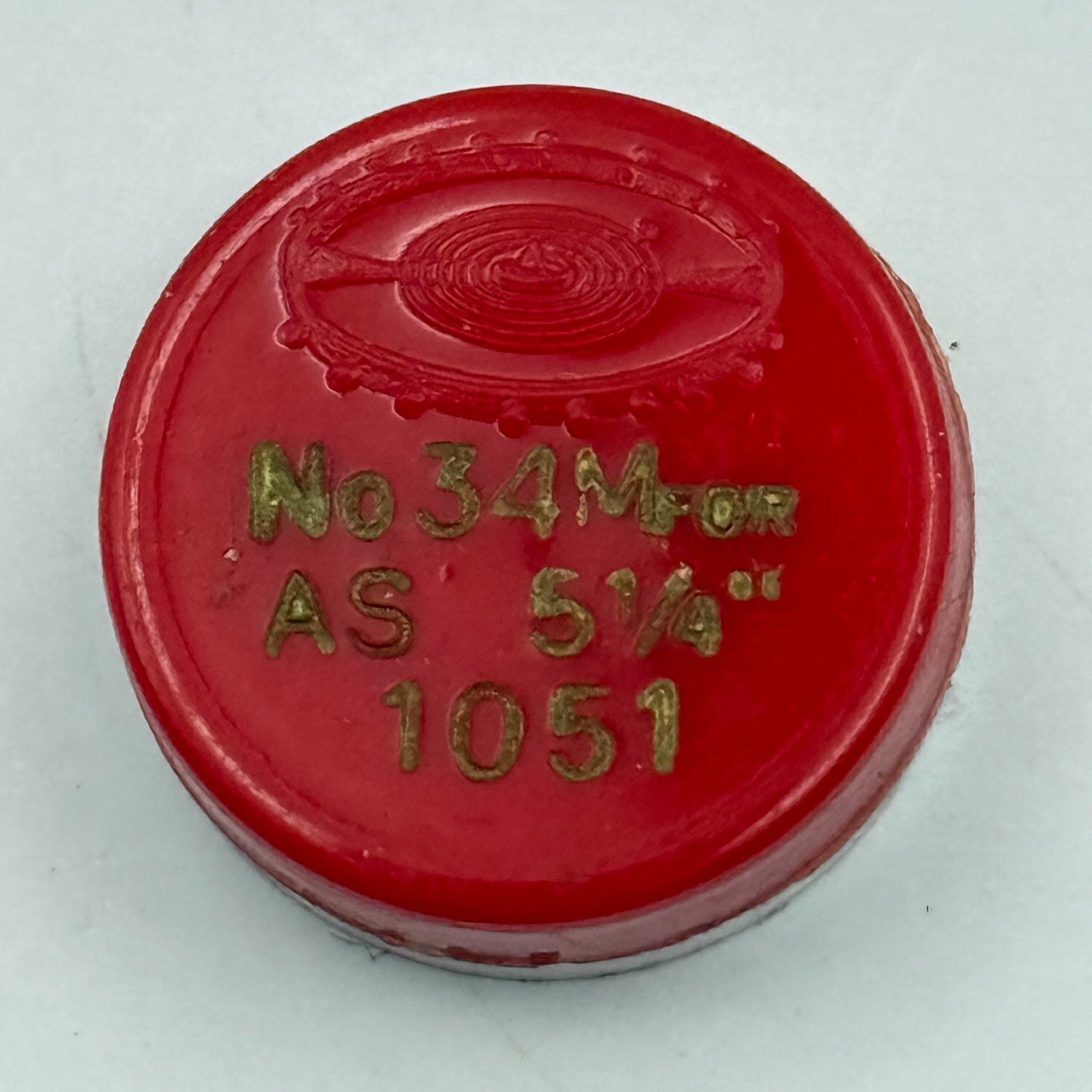 AS 1051 Balance Wheel Complete And Spring 5¼’’’ 34 M Watch Movement Parts NOS