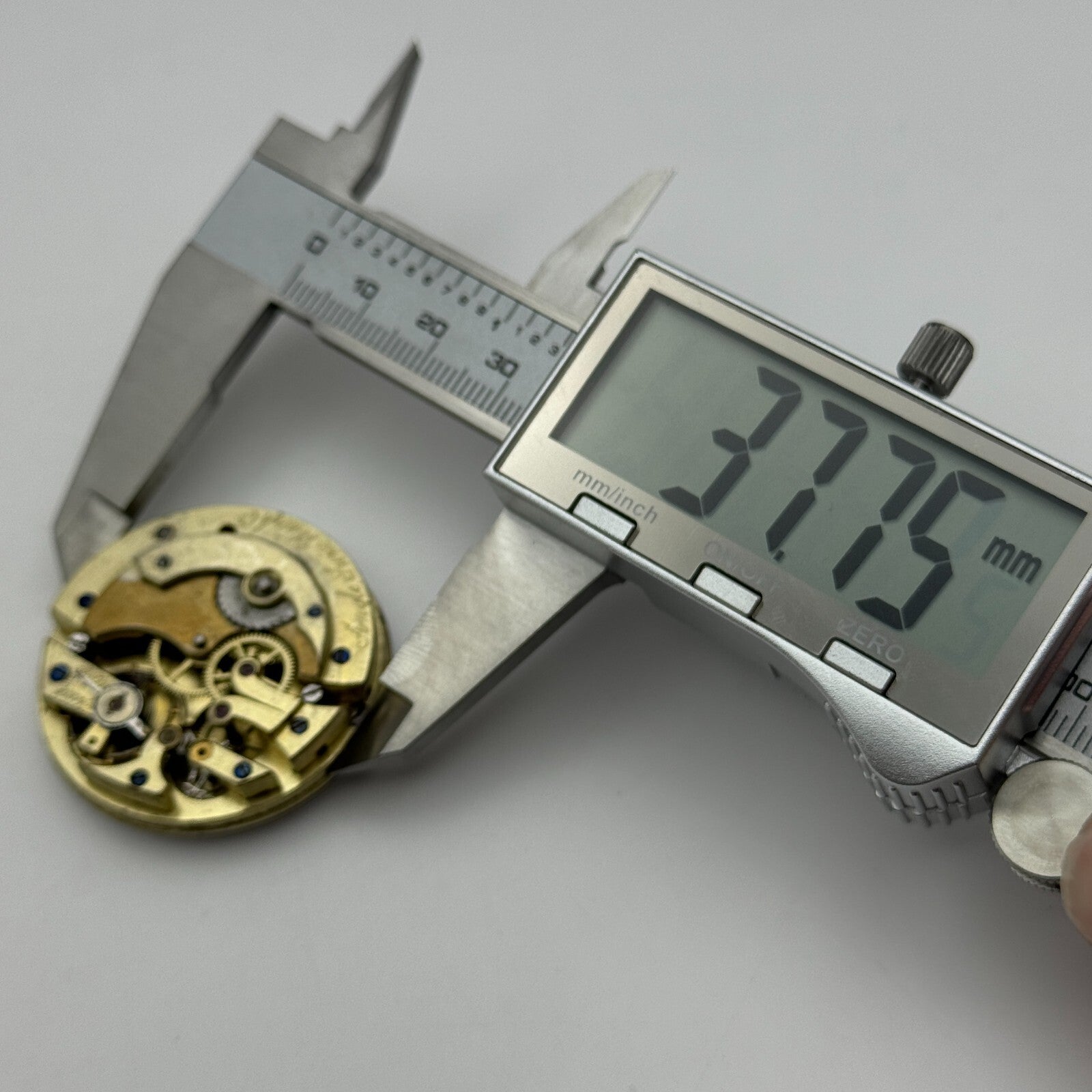 38.6mm Antique Open Face Longines ? Anglo Swiss Pocket Watch Movement PARTS