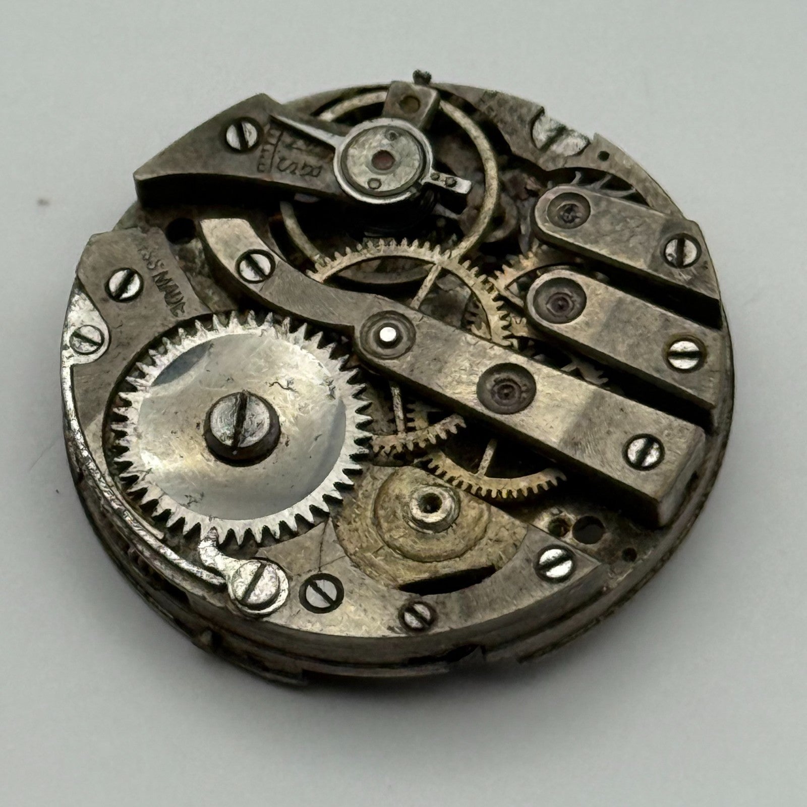 AS A Schild Swiss Watch Movement Manual Wind Vintage Parts Repair Spares 24.7mm