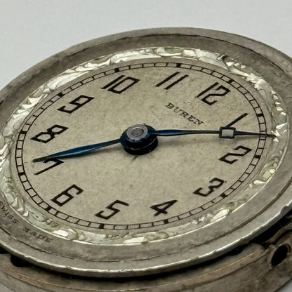 Buren Grand Prix 48 237 Watch Movement Manual Wind Vintage Parts Repair 23.6mm