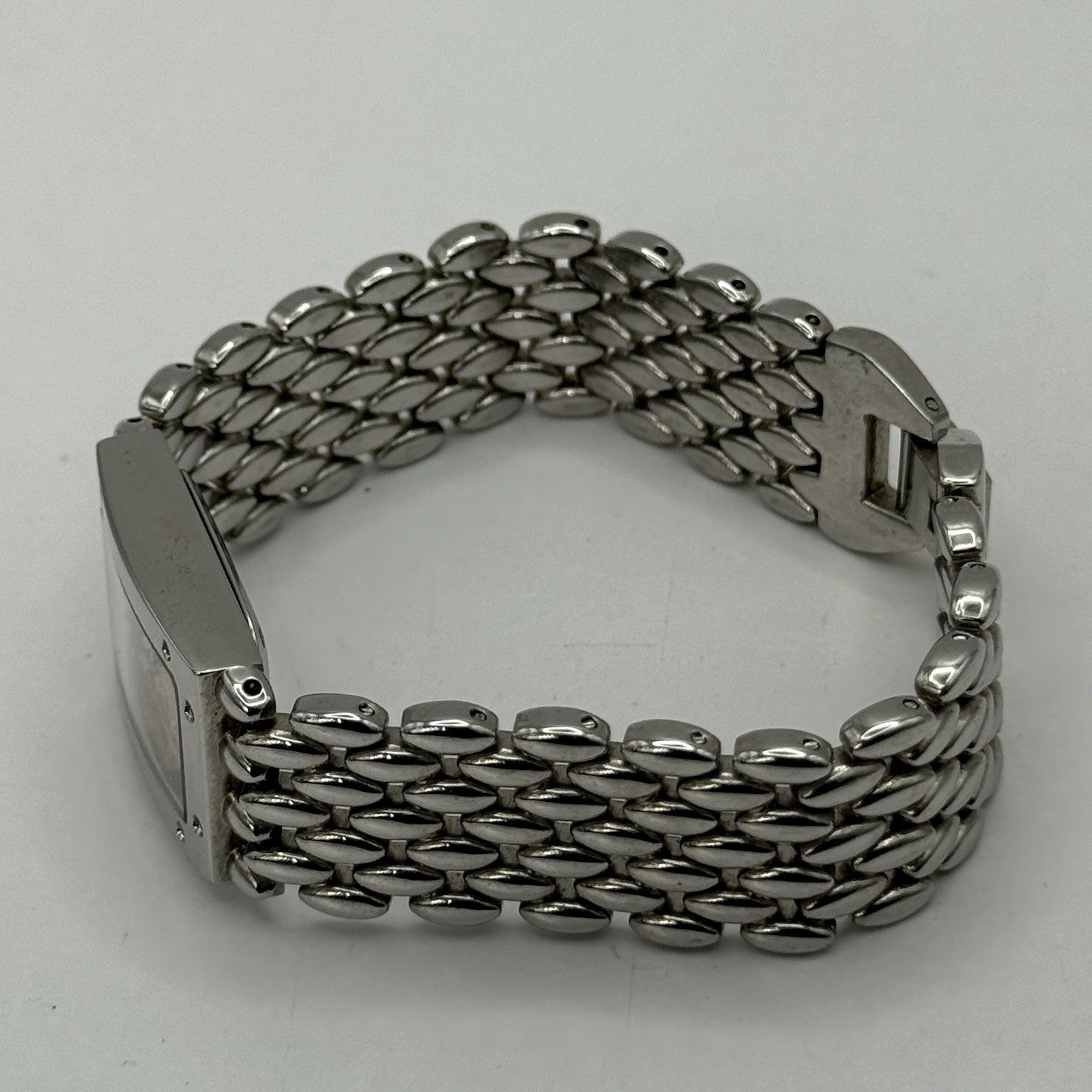 19mm Working Ladies Censi Collection Silver Tone Japan Quartz Watch 6.75 Inches