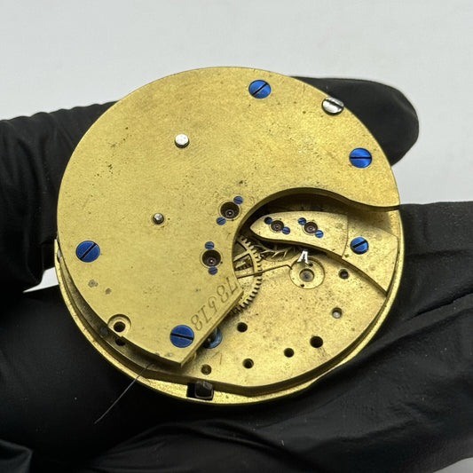 44.9mm Centre Seconds Chronograph Antique Pocket Watch Movement FOR PARTS