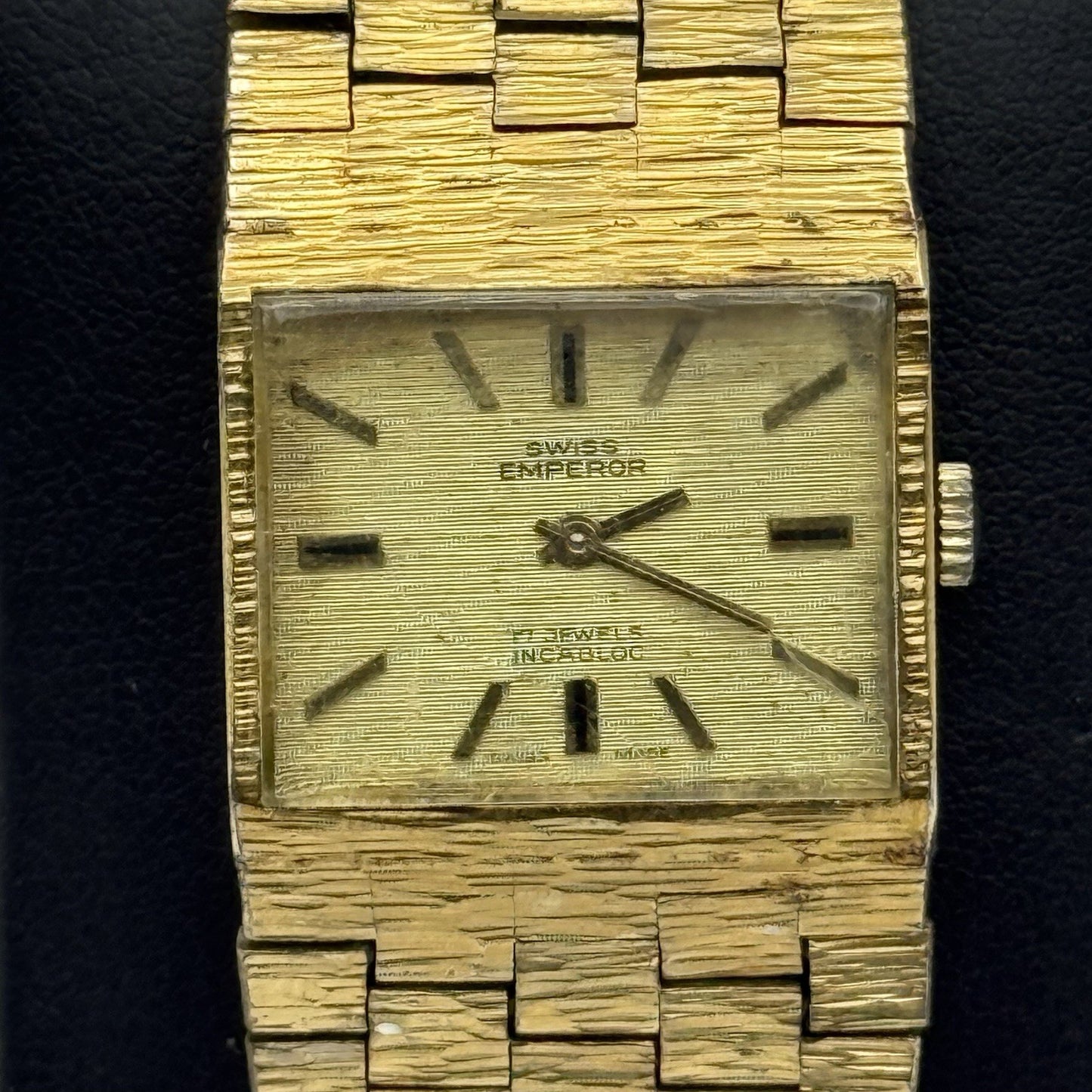 24mm Vintage Ladies Swiss Emperor Gold Plated Manual Wind Swiss FHF Watch PARTS