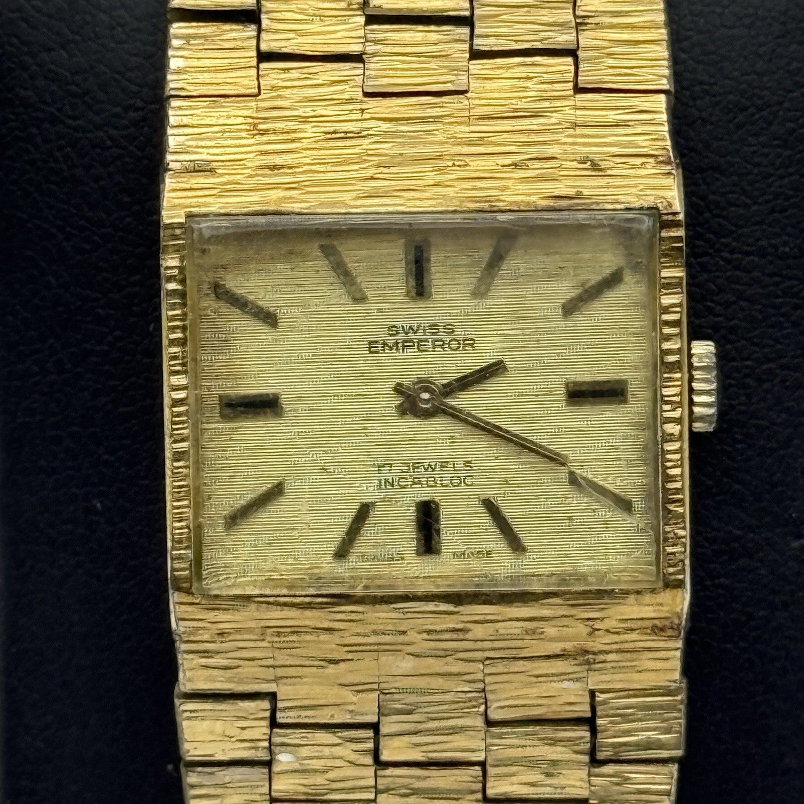 24mm Vintage Ladies Swiss Emperor Gold Plated Manual Wind Swiss FHF Watch PARTS