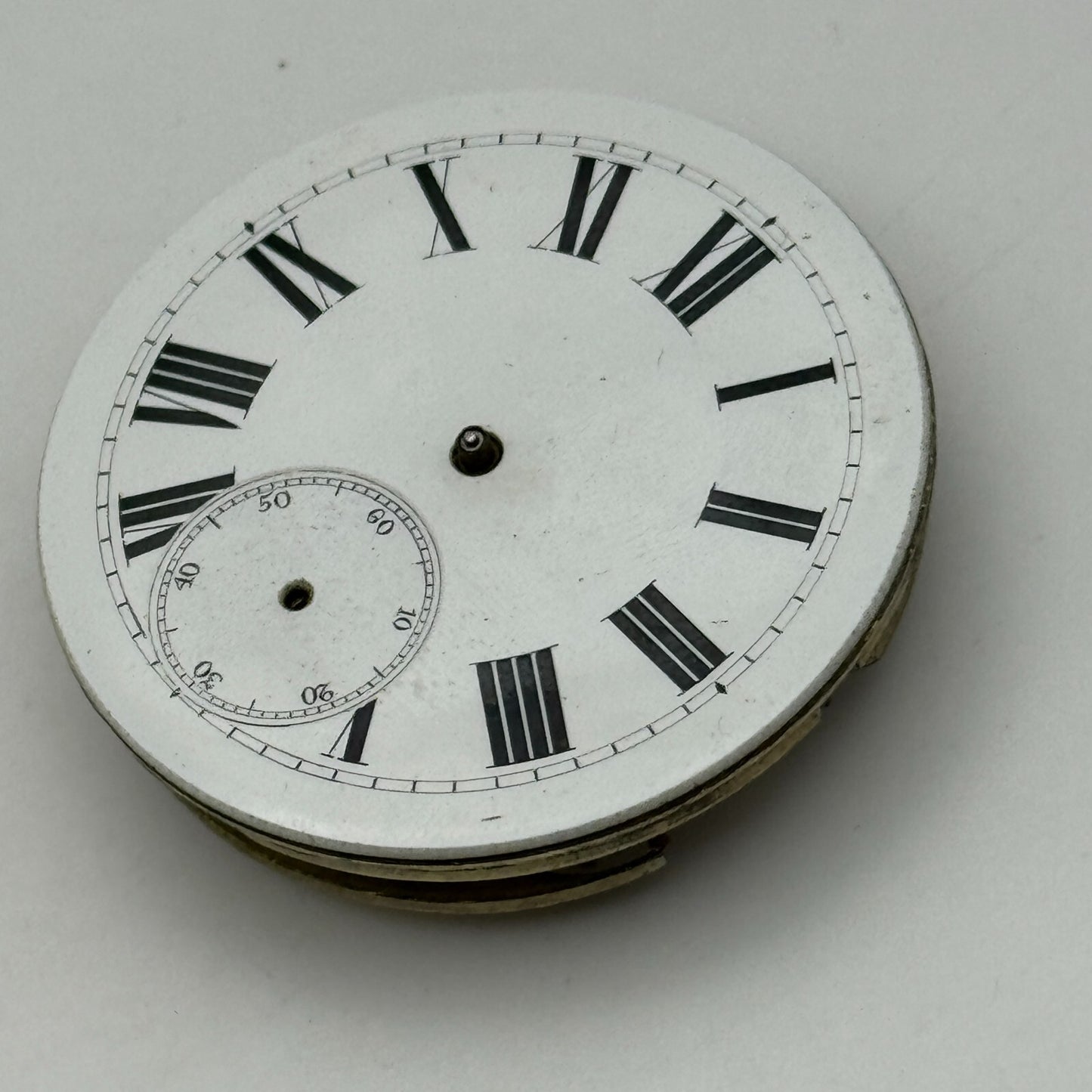40.7mm Antique Unidentified Interesting Key Wound Pocket Watch Movement PARTS