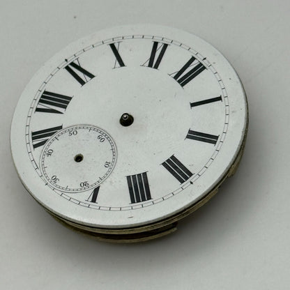 40.7mm Antique Unidentified Interesting Key Wound Pocket Watch Movement PARTS