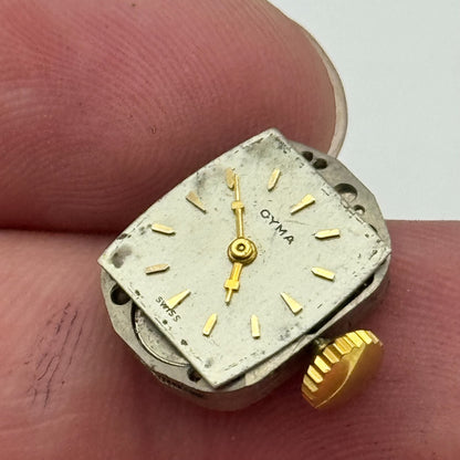 11.7mm Running Ladies Cyma 15 Jewels Manual Wind Watch Movement Dial Hands PARTS