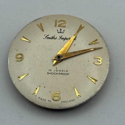 Smiths Imperial Cal 0104 Watch Movement Manual Wind Vintage Parts Repair 27.2mm