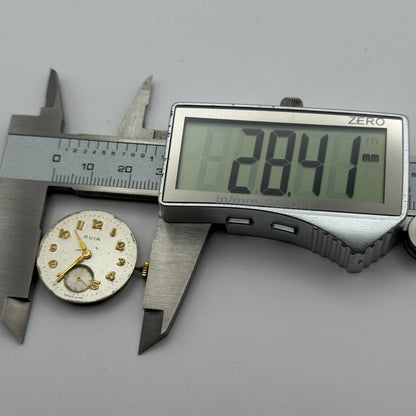 AS 1002 984 Watch Movement Avia Running Manual Wind Vintage Parts Repair 23.6mm